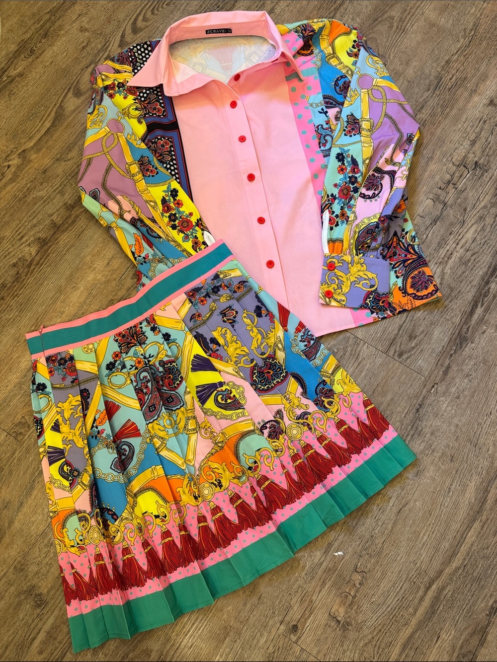 Z CRAVE NOLITA BLOUSE & SKIRT SET - Picture 1 of 4